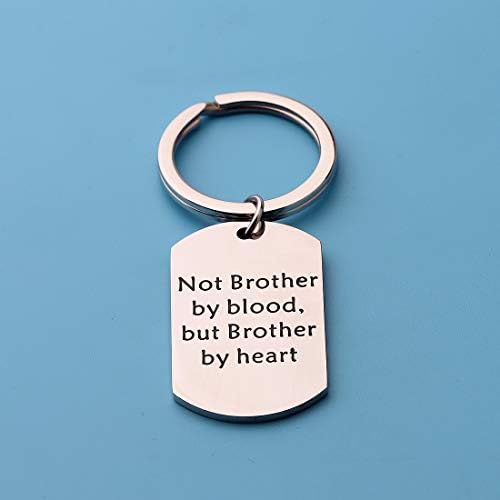 POTIY Brother In Law Gift Wedding Gift For Brother Not Brother By Blood Keyring