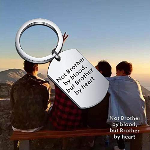 POTIY Brother In Law Gift Wedding Gift For Brother Not Brother By Blood Keyring