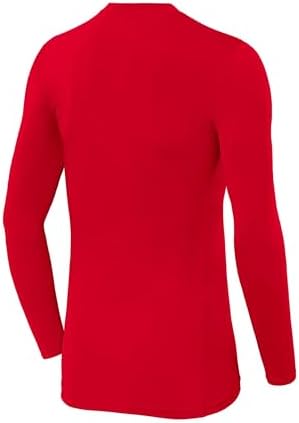 PowerLayer Kids Base Layer Long Sleeve Compression Shirt. Lightweight And Moisture Wicking Thermal Top For Football Rugby Soccer And Gym For Boys