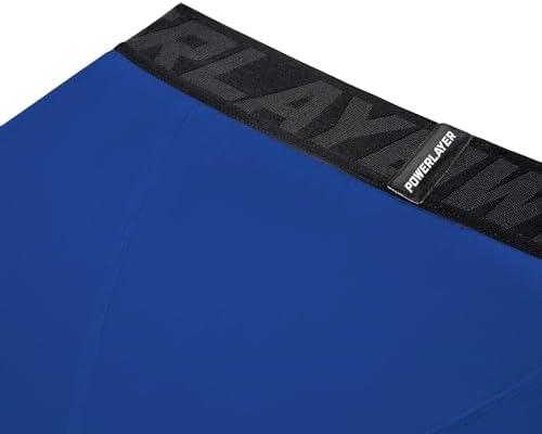 PowerLayer Skins For Boys Kids Base Layer Thermal Long Sleeve Top & Tights Football Compression Set