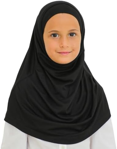 Prien Easy To Wear Hijab For Girls Muslim Scarf for Kids Instant Hijabs For Women Viscose Children Scarves For Ramadan Eid