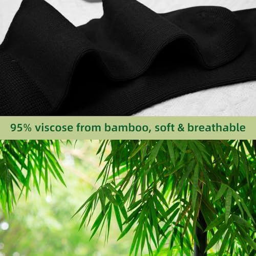 PUTUO Boys Girls School Socks: Soft Viscose From Bamboo – Seamless & Breathable – Kids Crew Socks For Children Aged 2-14 Years Everyday 5 Pairs