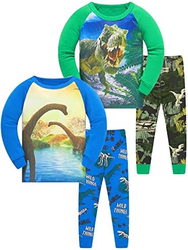Pyjamas for Boys Nightwear Cotton Toddler Clothes Kids Sleepwear Children PJs Set Outfit Xmas Gift 2-14 Years