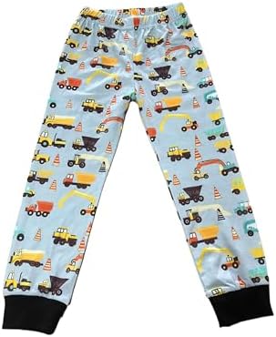 QHKEPW Boys Pyjamas Digger Monster Truck Dinosaur Kids Toddler Pjs Sets Cotton Long Sleeve Sleepwear 2 Piece Clothes Outfits Winter Nightwear 1-7 Years
