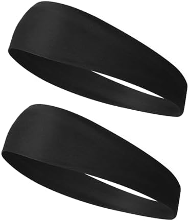 Qianyu 2 Pieces Sports Headbands For Kids Breathable Sweatbands Soft Humidity Wicking Elastic Sweat Soccer Baseball Hairbands Athletic Accessories For Toddlers Children Teenagers