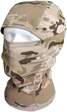 QMFIVE Balaclava Camo Ninja Hood Tactical Full Face Mask Head Wrap Face Neckerchief Men and Women Multi-purpose Outdoor Hiking Cycling Climbing