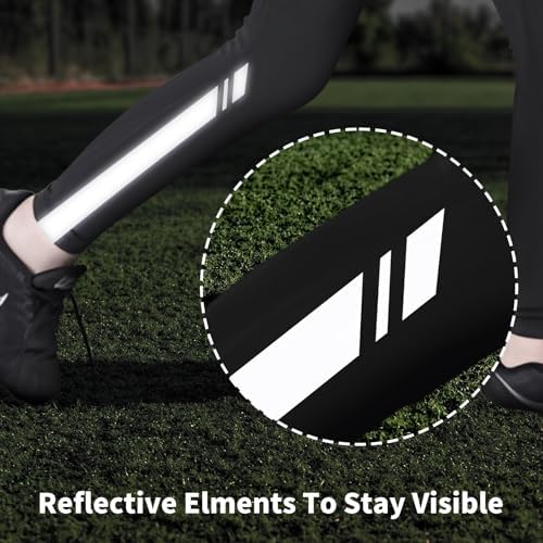 Qyibleri Kids Base Layer - Football Skins Long Sleeve Top & Tights Skins For Boys Set Kids Thermal Base Layer Set Suit For 4~16 Age