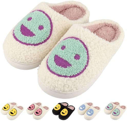QZCEO Girls Boys Slippers Kids Warm Plush House Slippers Children Winter Soft Comfortable Fluffy Indoor Outdoor Shoes