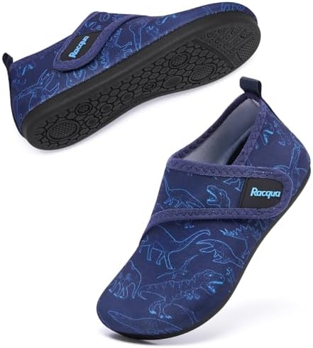 Racqua Toddler Kids Water Shoes Lightweight Swim Shoes Quick Dry Aqua Shoes Beach Pool For Boys Girls (Toddler/Little/Big Kid)