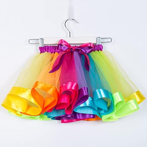 Rainbow Unicorn Tutu Skirt Girls Unicorn Headband Outfits For Kids Girls Birthday Party Gifts Princess Dress Up Ballet Dance Skirt Set
