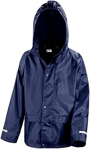Rainsuit Shop Kids Waterproof Rain Jacket In Black Navy Pink Red Or Royal Blue