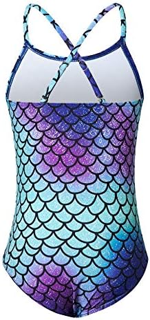 RAISEVERN Girls Swimsuit Funny Cute 3D Round Neck Sleeveless Swimming Wear Beachwear 3-12 Years
