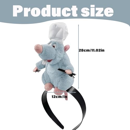 Ratatouille Headband Cute Mouse Ears Hair Accessories For Girls And Women Themed Parties Cosplay Events Disneyland Visits Photo Shoots Gifting