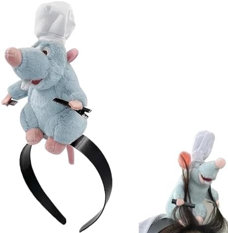 Ratatouille Headband Cute Mouse Ears Hair Accessories for Girls and Women Themed Parties Cosplay Events Disneyland Visits Photo Shoots Gifting