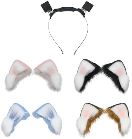 Rechargeable Electric Moving Ear Hair Hoop Cosplay Character Headpiece Easter Party Headband Unisex Moving Ear Headband
