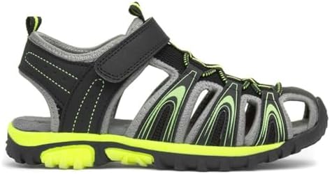 Red Fish IKE Boys Black Easy Fasten Sandal