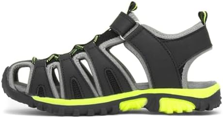 Red Fish IKE Boys Black Easy Fasten Sandal