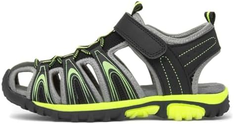 Red Fish IKE Boys Black Easy Fasten Sandal