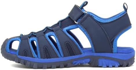 Red Fish IKE Boys Navy Easy Fasten Sandal