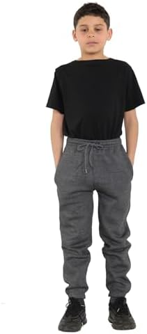 reshmena® Kids Boys Girls Children’s School Joggers Pants Sports Fleece PE Joggers Trouser Jogging Tracksuit Kids Sport Gym wear Casual Trouser