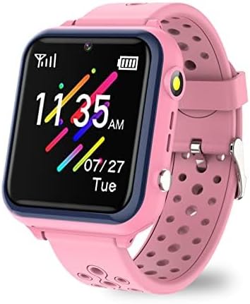 Retysaz Kids Smart Watch 16 Game Smart Watch for kids Phone Fashion Smartwatches for Children 3-14 Great Gifts To Girls Boys Electronic Learning Toys (Red)