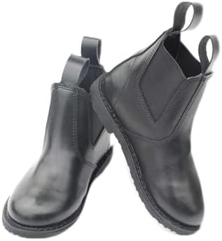 Rhinegold LITTLE ONES CHILDREN'S JODHPUR BOOTS – Lightweight Synthetic Leather-Look Baby Riding Boots with Elastic Panel & Easy-Clean Finish