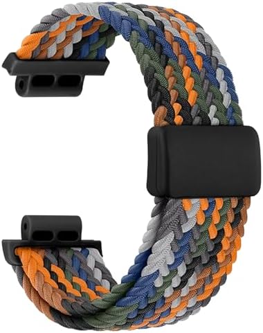 RicGloe Nylon Bands Compatible With Kids Smart Watches Z7/Z6/Z1 Colorful Woven Magnetic Wristbands Lightweight Replacement Bands Suitable For Boys And Girls