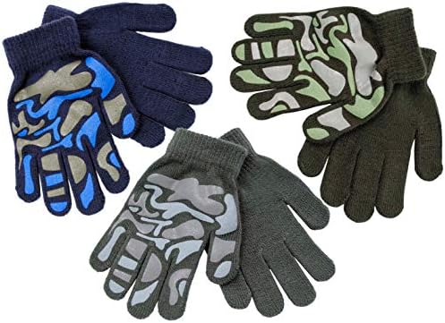 Rjm Kids Grippy Camouflage Design Magic Gloves