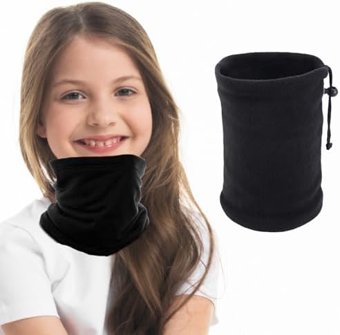 RmKbe 2pcs Winter Kids Neck Warmer Windproof Dustproof Face Covering Multi Use Neck Warmer Autumn Winter Neckerchiefs Collar Neck For Boys Girls
