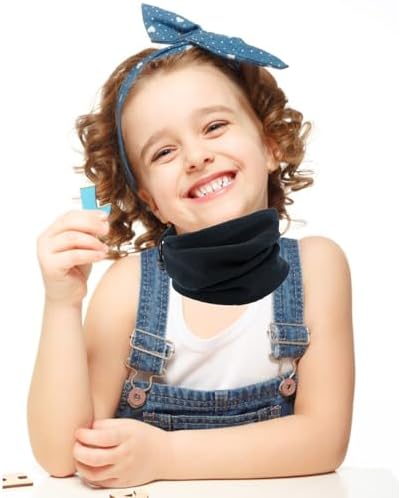 RmKbe 2pcs Winter Kids Neck Warmer Windproof Dustproof Face Covering Multi Use Neck Warmer Autumn Winter Neckerchiefs Collar Neck For Boys Girls