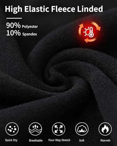 Roadbox Kids Thermal Top Boys Thermal Base Layer Fleece Lined Quick Dry Warm Underwear For School Football Outdoor