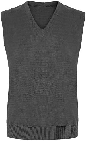 Romaans Boys Girls Uniform V-Neck Sweater Vest Unisex Kids Jumper School wear V Neck Tank Uniform School Top Knitted Sleeveless