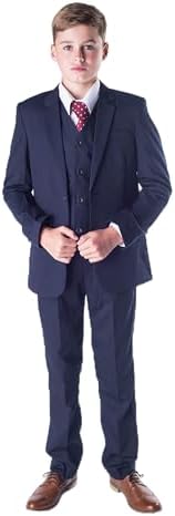 Romario Boys Navy Suit Boys Wedding Suit Page Boy Suit Prom Suit 3-6m to 14 Years