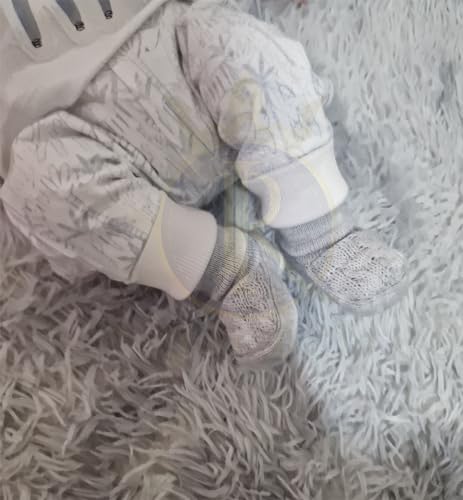 Royal Icon 2 Pairs Adorable Baby Booties - Warm & Safe Slippers For Newborn Boys & Girls - Soft Stylish - Ideal For Indoor & Outdoor - Ri352