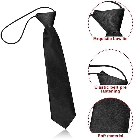 Rumyve Boys' Elastic Neck Tie - 1 Piece - Adjustable Pre-Tied Tie For Formal And Casual Occasions