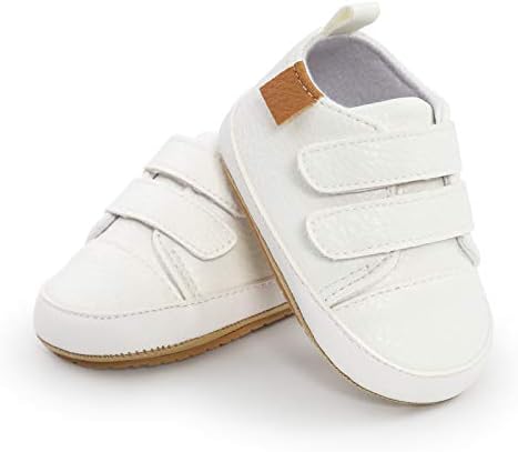 RVROVIC Baby Boys Girls Sneakers Anti-Slip Oxford Loafer Flats Infant Toddler PU Leather Soft Sole Baby Shoes