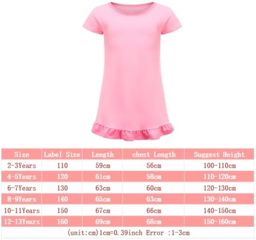 Rzfbeeok Girls Demon Hunter Short Sleeves Pjs Sleepwear Kids Huntrix Merch Nighties Dress