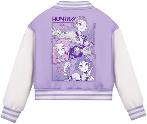 Rzfbeeok Kids Huntrix Jacket Hoodie Girls Demon Hunter Jacket Casual Pop Sweatshirts