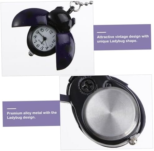 SAFIGLE Pocket Watch Retro Watch For Ladybug Pocket Quartz With Chain Pendant ES For Women ES For Men Classical Mens