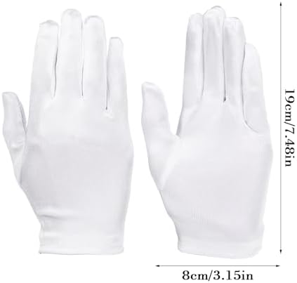 Satin Gloves For Girls Princess Dress White Gloves For Halloween Holiday Wedding And Pageant Wrist Length (4-14 Years)