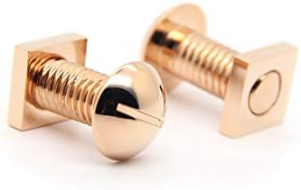 Screw Nut And Bolt Cuff Links Rose Gold Cufflinks