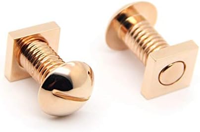 Screw Nut and Bolt Cuff Links Rose Gold Cufflinks