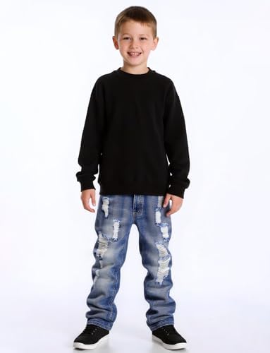 SEAUR Boy's Jeans Kids Denim Pants Boy Skinny Jeans Casual Slim Fit Trouser Age 8-16 Years