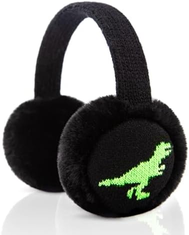 SEYUFN Kids Winter Earmuffs Boys Soft Plush Padded Ear Covers Girls Knitted for Outdoor Activities