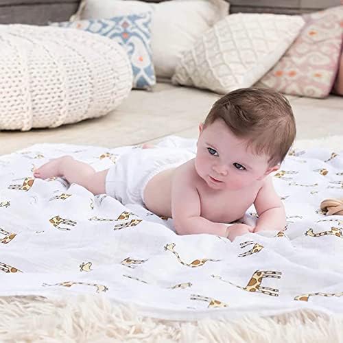 SGAVAHSG Large Muslin Cloths For Baby Boys And Girls 2-Pack 120X120cm Muslin Swaddle Wrapping Blankets Big Muslin Squares And Receiving Blanket For Newborn Infant Essentials