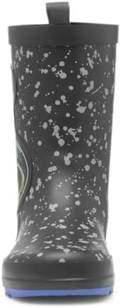 Shoe Zone - Boys Black Dinosaur Welly