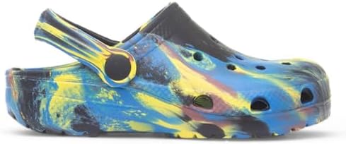 Shoe Zone - Boys Black Multi Marble EVA Clog