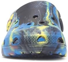 Shoe Zone - Boys Black Multi Marble EVA Clog