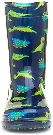 Shoe Zone - Boys Navy & Green Dinosaur Welly