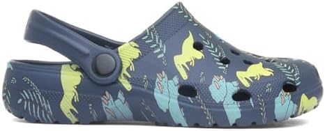Shoe Zone - Cannock Boys Navy Dinosaur Print EVA Clog
